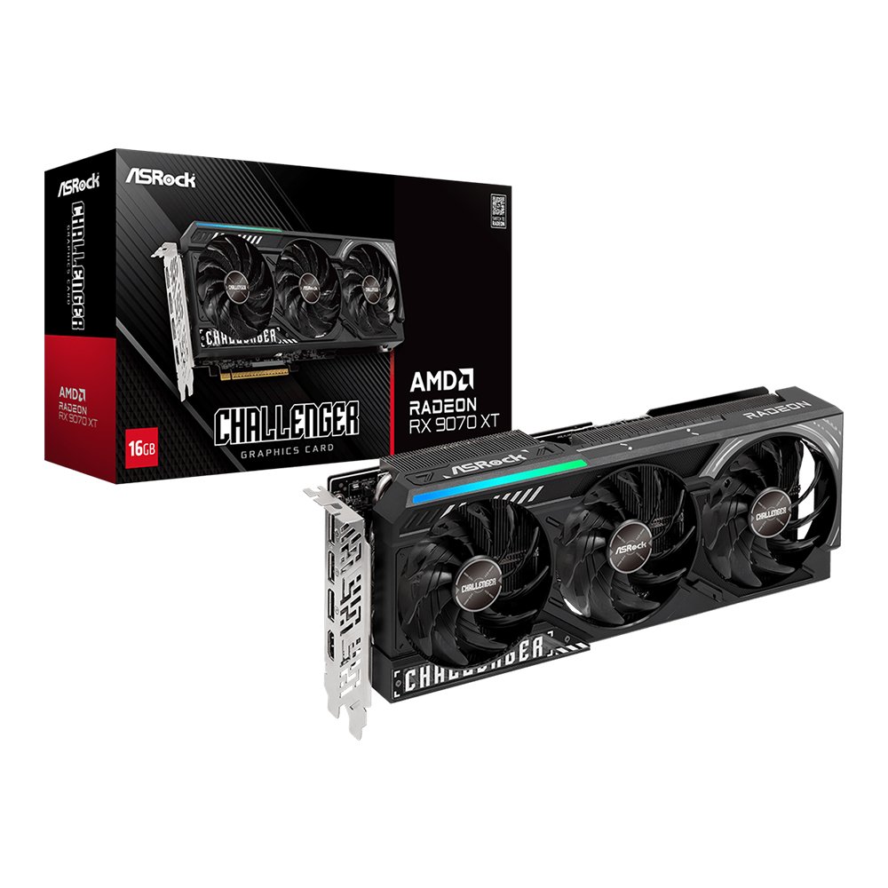 GPU / VGA ASROCK AMD Radeon RX 9070XT Challenger 16GB (RX9070XT-CL-16G)