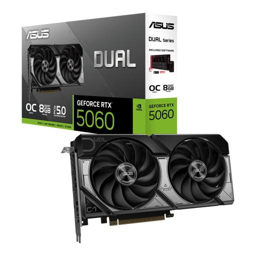 GPU / VGA ASUS Dual GeForce RTX 5060 8GB GDDR7 OC Edition (DUAL-RTX5060-O8G)