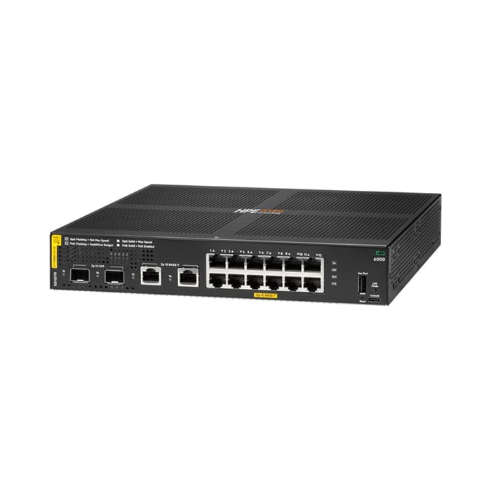 Network Switch Aruba 6000 12G Class4 PoE 2G2SFP (HPE-R8N89A)