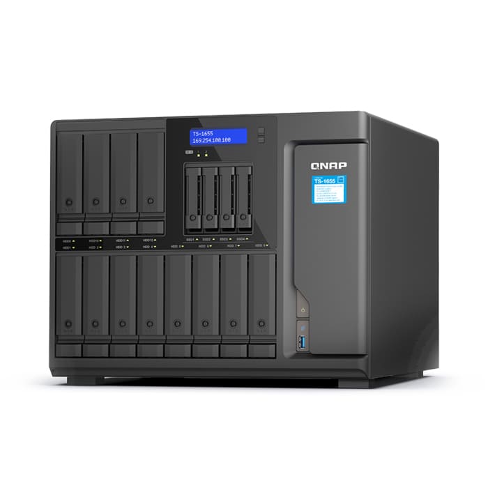 Storage NAS QNAP 8-Cores 16-Bay 8GB (QNP-TS-1655-8G)
