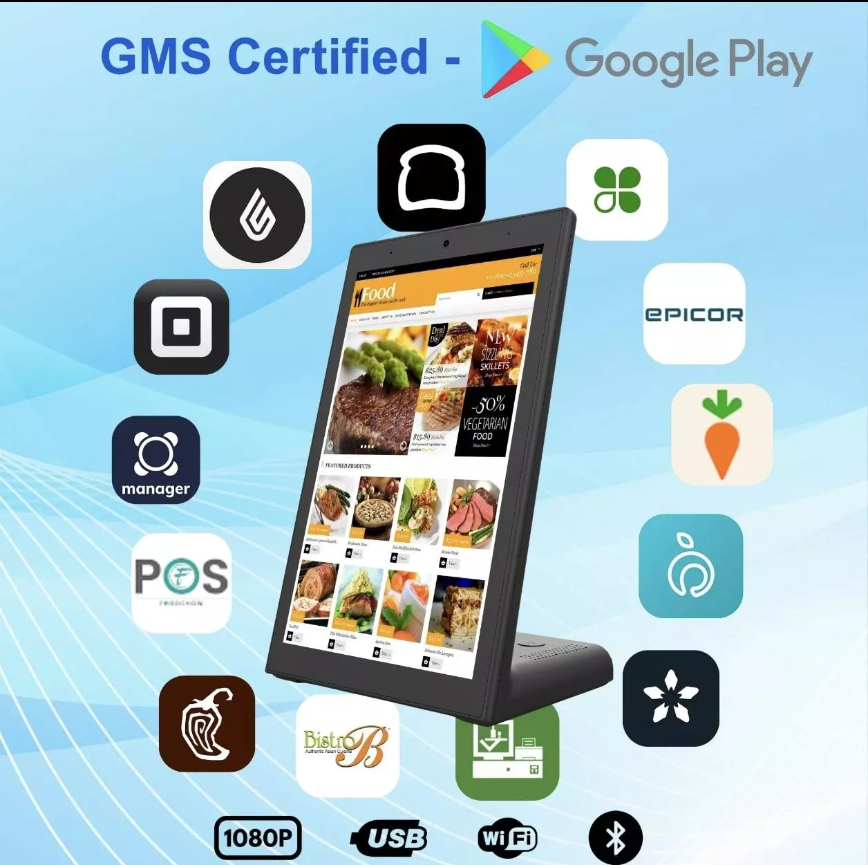 KC Mobile 10.95" NFC Android Tablet (WL1038T)