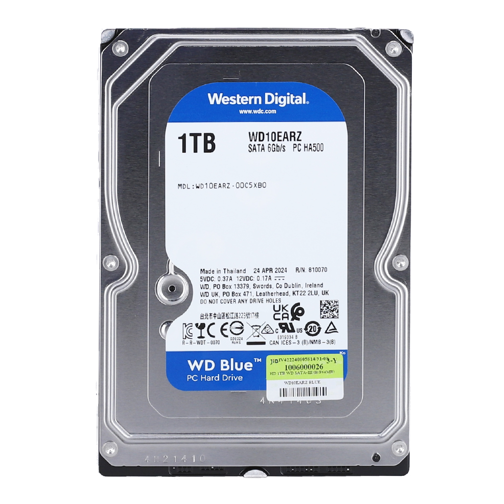 WD BLUE HDD PC - 1TB (WD10EARZ-3YEAR)
