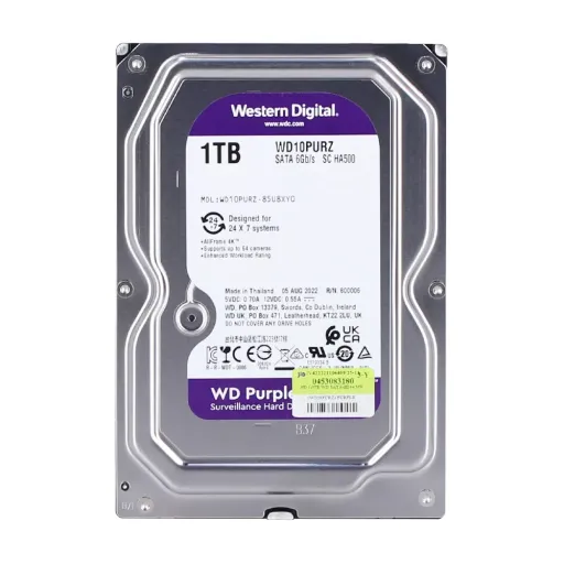 WD PURPLE HDD AV - 1TB (WD10PURZ-3YEAR)