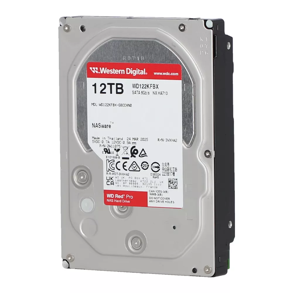 WD HDD NAS PRO - 12TB(WD122KFBX-5YEAR)