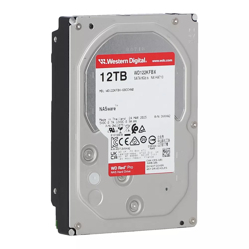 WD HDD NAS PRO - 12TB(WD122KFBX-5YEAR)