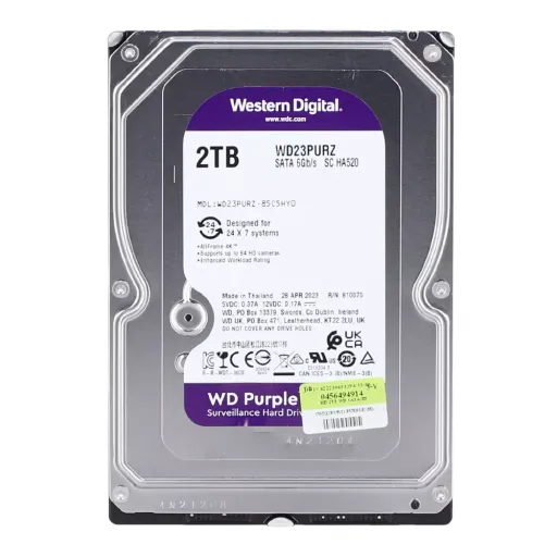 WD PURPLE HDD AV - 2TB(WD23PURZ-3YEAR)