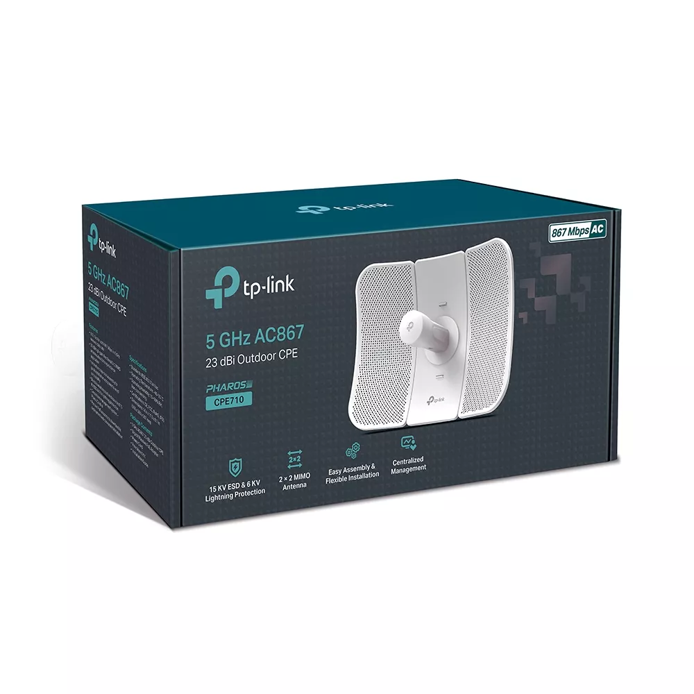 Omada Outdoor CPE Pharos 5GHz AC867 23dBi Gigabit (CPE710)