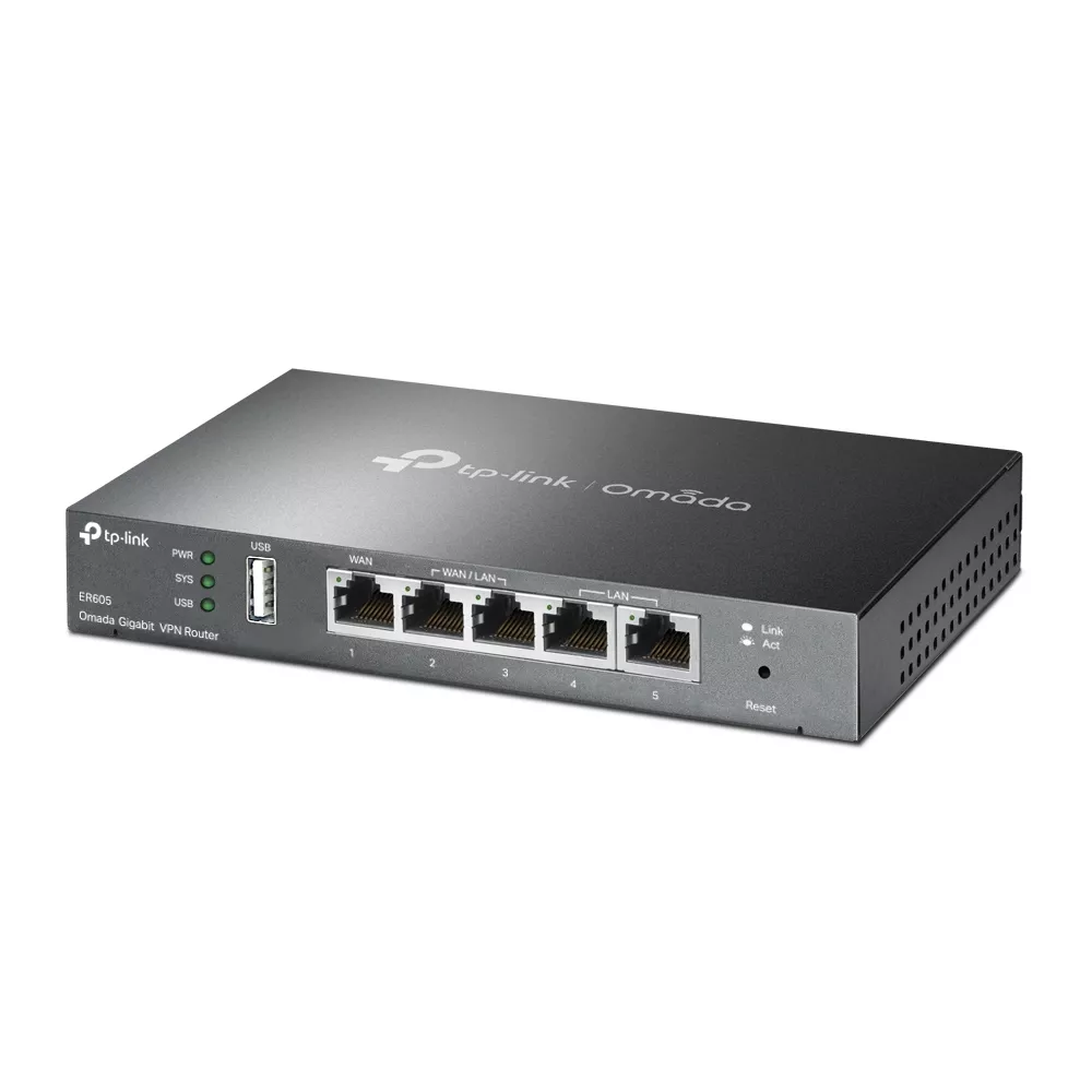 Omada VPN Gateway 5-Port Gigabit Multi-WAN USB 2.0 (ER605 V2)