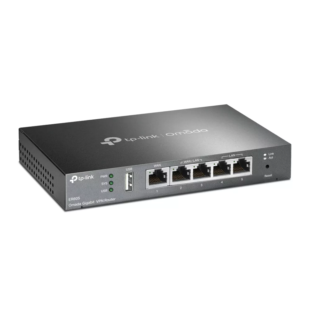 Omada VPN Gateway 5-Port Gigabit Multi-WAN USB 2.0 (ER605 V2)