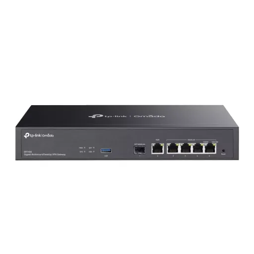 Omada VPN Gateway 6-Port Gigabit 1×SFP 1×USB 3.0 Rackmount (ER7406)