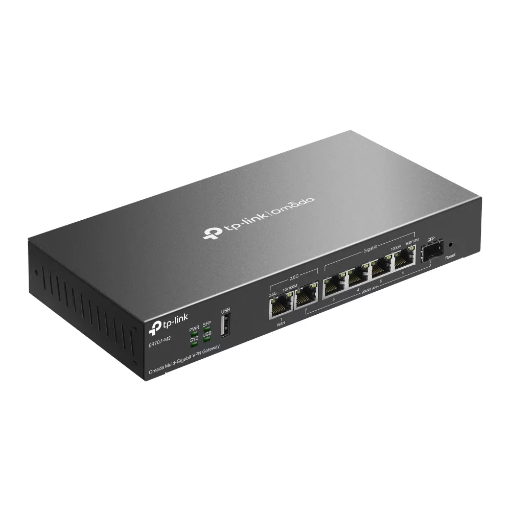 Omada VPN Router Multi-Gigabit Router 2.5G 6-WAN (ER707-M2)