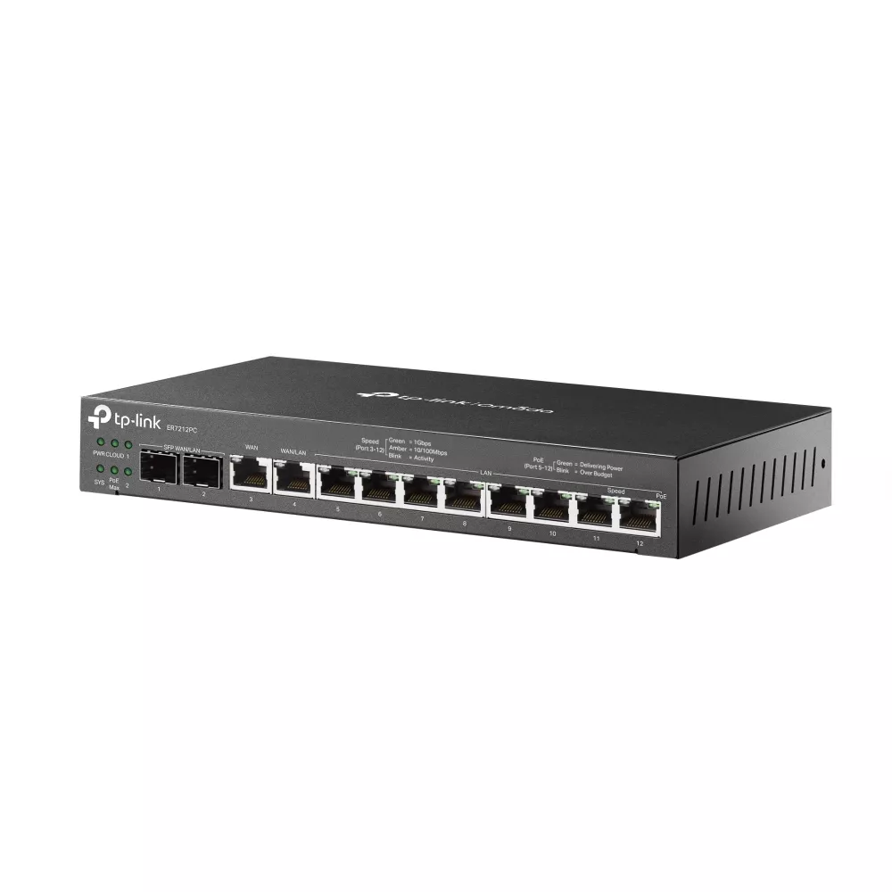 Omada VPN Router 12-Port Gigabit PoE+ 110W (ER7212PC)