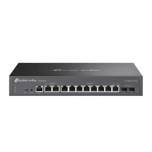 Omada Multi-Gigabit VPN Gateway 2×2.5G 10-Port Gigabit 2×SFP USB 3.0 (ER7412-M2)