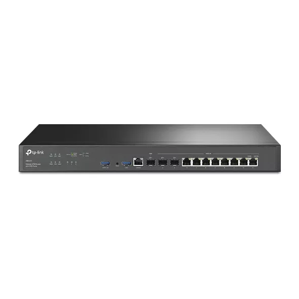 Omada 10G VPN Router 2×10G SFP+ 10-Port Gigabit 2×USB 3.0 (ER8411)