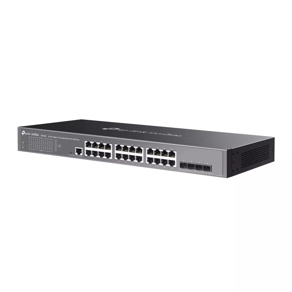 Omada Managed Switch L2+ 24-Port Gigabit 4×SFP Rackmount (SG3428)