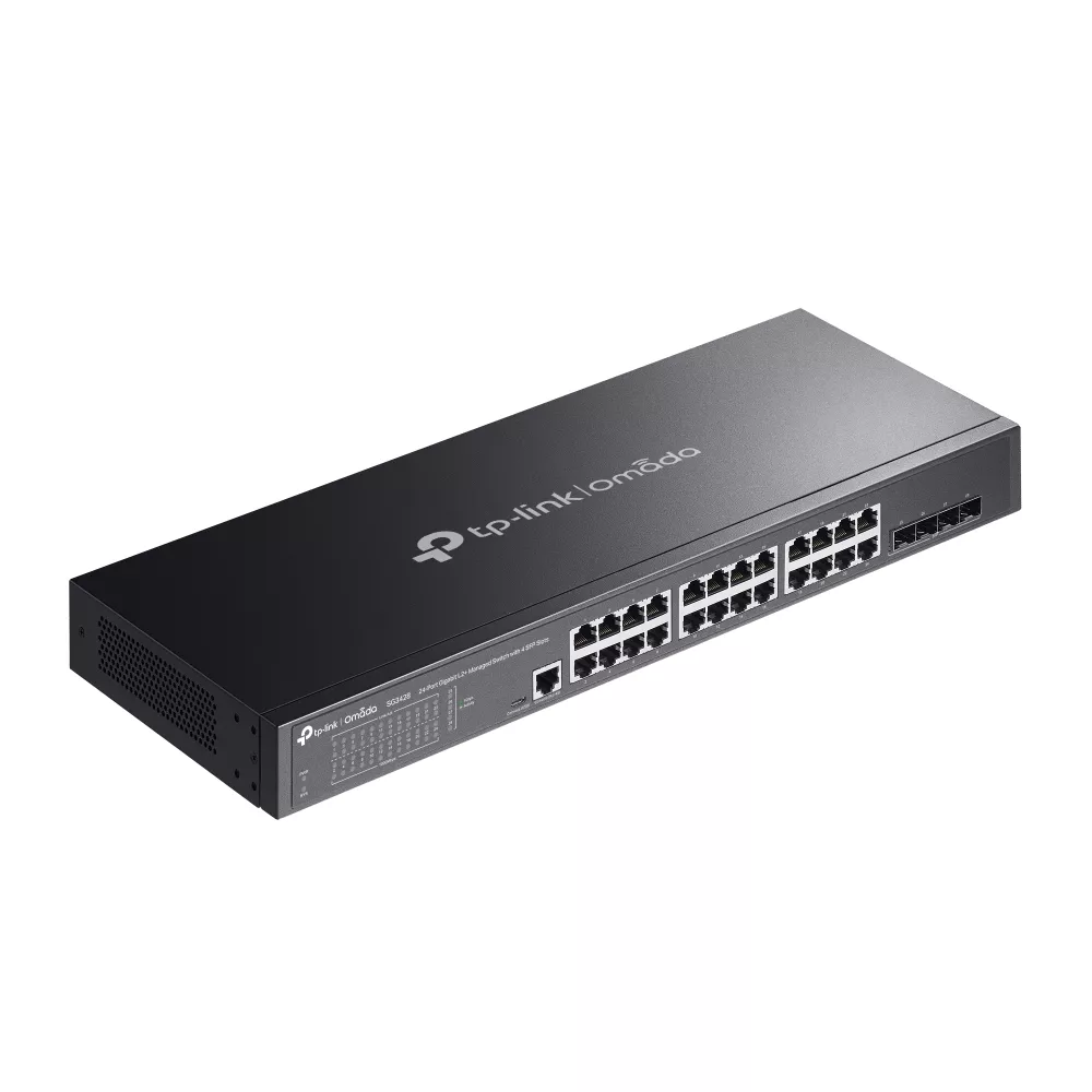 Omada Managed Switch L2+ 24-Port Gigabit 4×SFP Rackmount (SG3428)