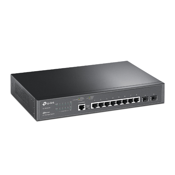Omada Managed Switch L2+ 8-Port Gigabit 2×SFP Fanless (SG3210)