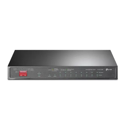 Omada PoE+ Switch 10-Port Gigabit 8-Port PoE+ 123W Fanless (TL-SG1210MP)