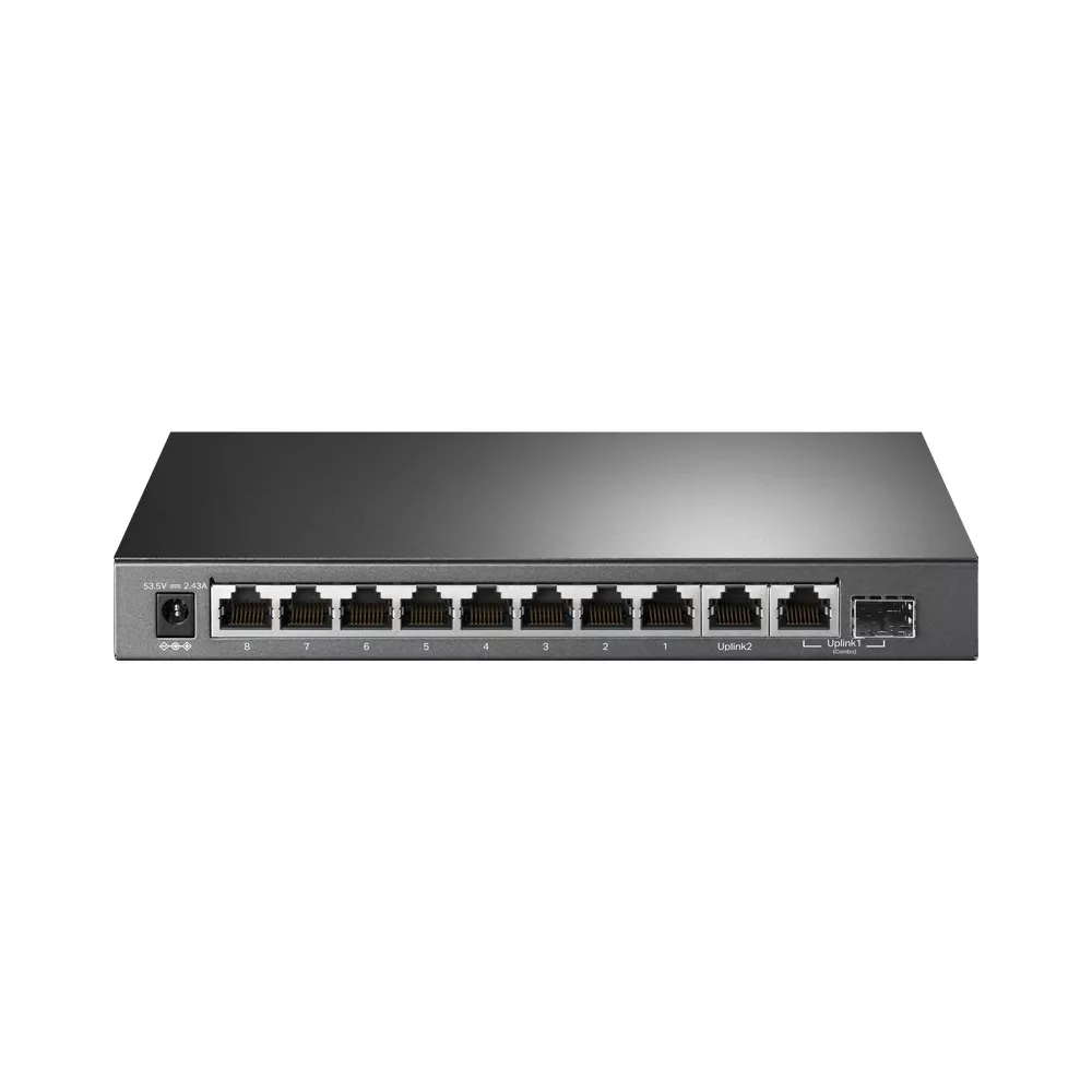 Omada PoE+ Switch 10-Port Gigabit 8-Port PoE+ 123W Fanless (TL-SG1210MP)