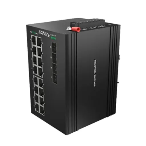 ETS Industrial Managed Switch 20-Port Gigabit 16-Port RJ45 + 4-Port SFP(ETN9075-4GX16GT)