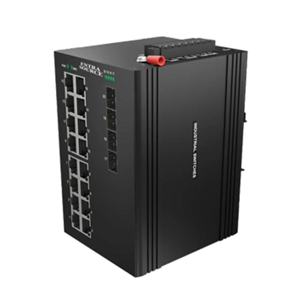 ETS Industrial Managed Switch 20-Port Gigabit 16-Port RJ45 + 4-Port SFP(ETN9075-4GX16GT)