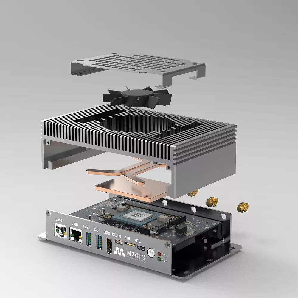 Twowin Jetson Orin Nano Industrial Edge AI PC Box (T218)