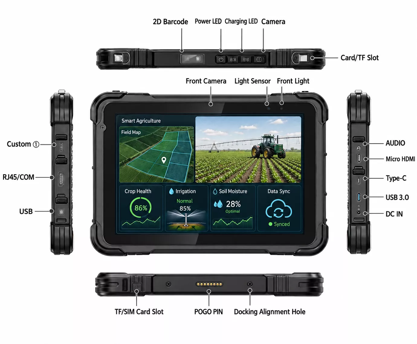 KC Tablet Rugged Industrial 10.1" Windows 10 Pro IP67 (KC-N103-N)