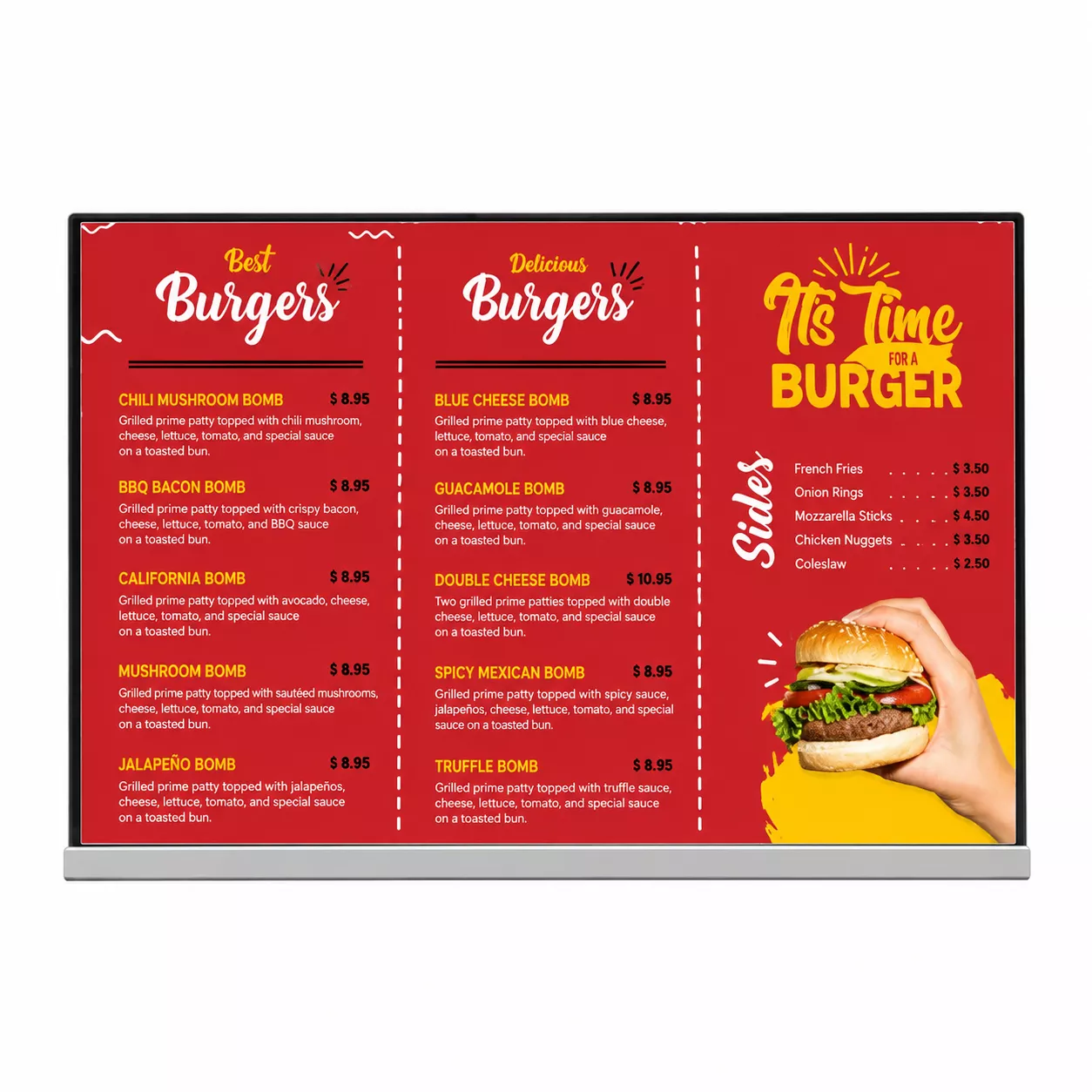 KC Mobile 27inch Digital Menu Board Display (KC-JC-27W)