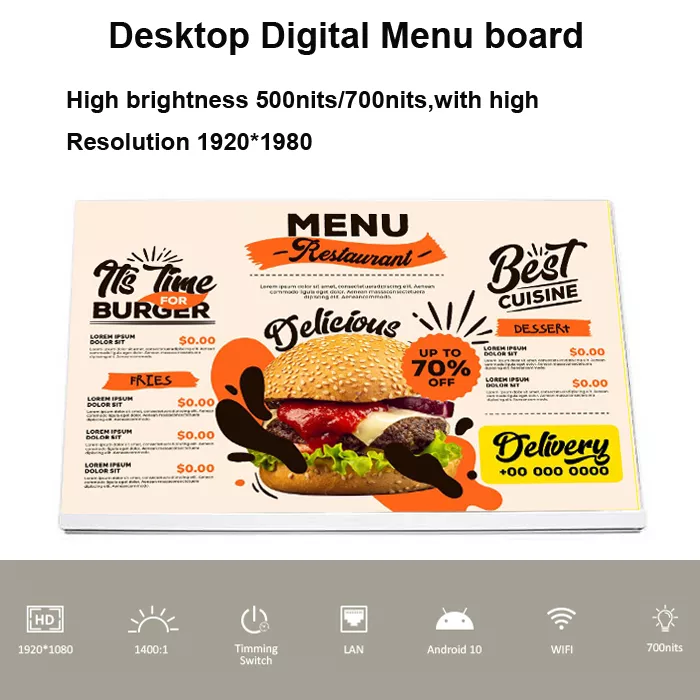 KC Mobile 23.8inch Digital Menu Board Display (KC-JC-23.8W)
